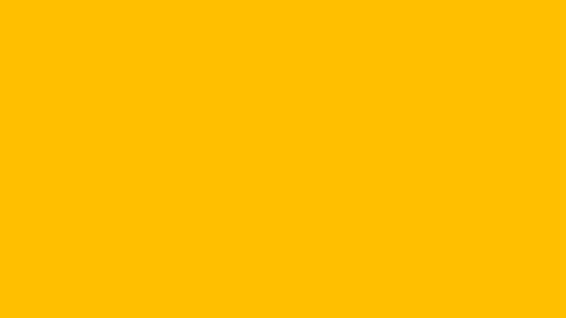 Solid amber background, hex #FFBF00, 1920x1080 HD wallpaper