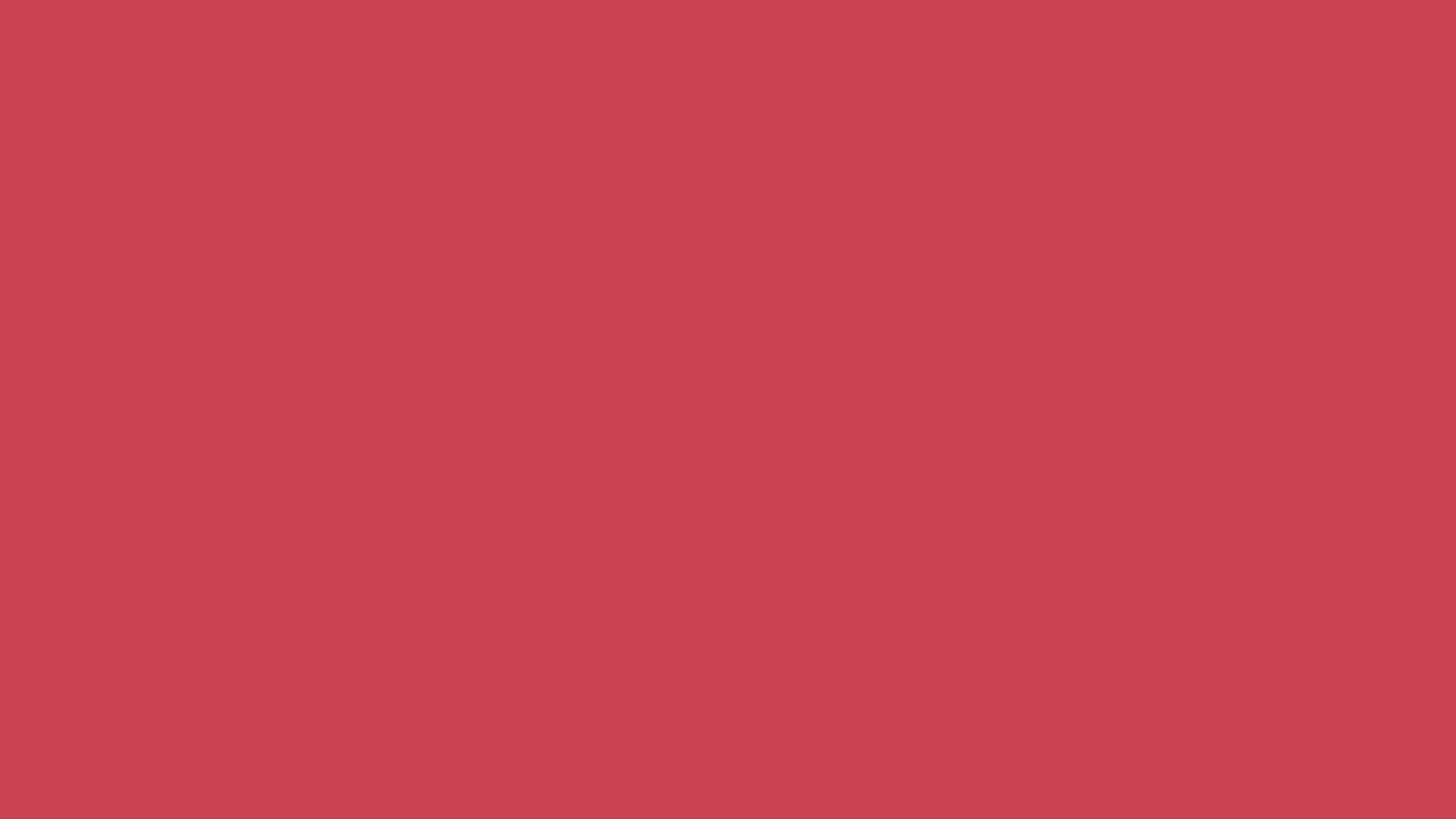Solid brick red background, hex #CB4154, 1920x1080 HD wallpaper