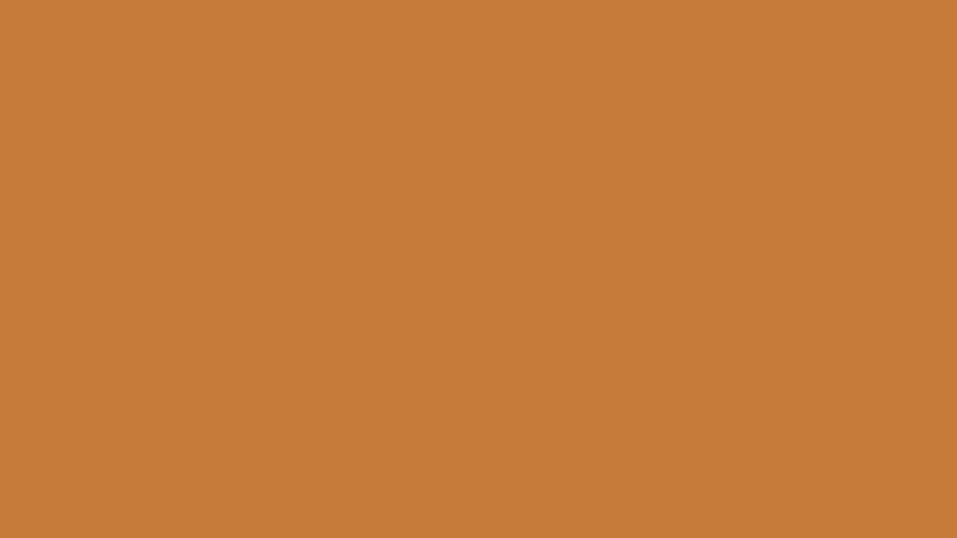Solid caramel background, hex #C67B3B, 1920x1080 HD wallpaper