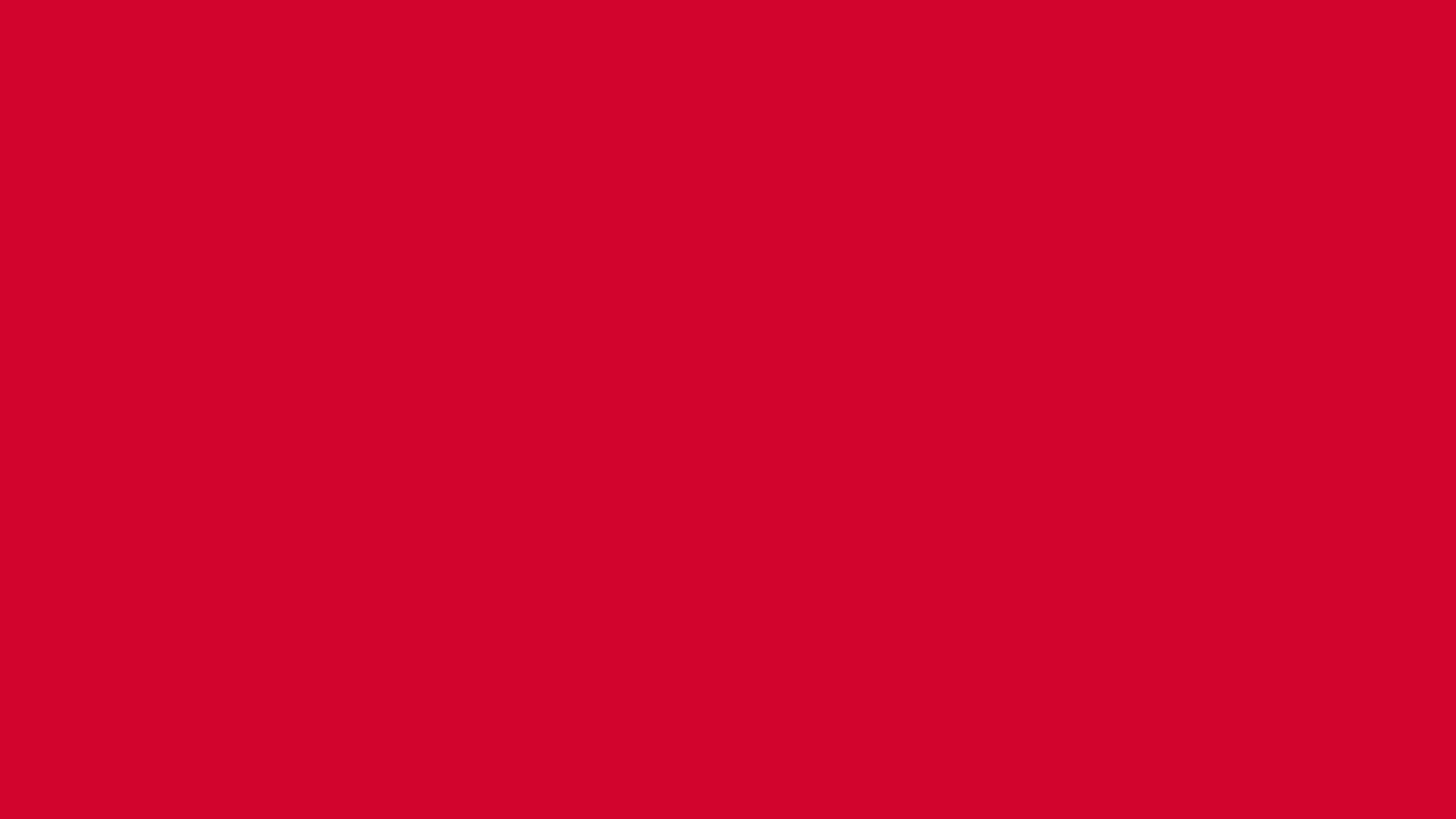Solid cherry red background, hex #D2042D, 1920x1080 HD wallpaper