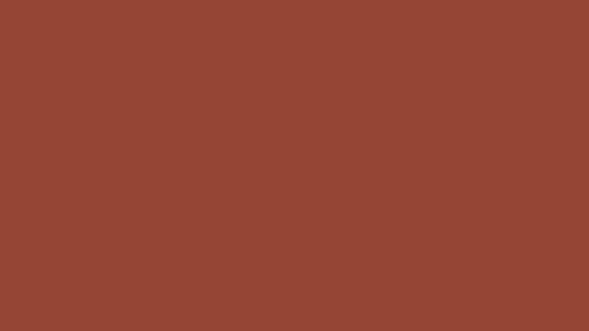 Solid chestnut background, hex #954535, 1920x1080 HD wallpaper