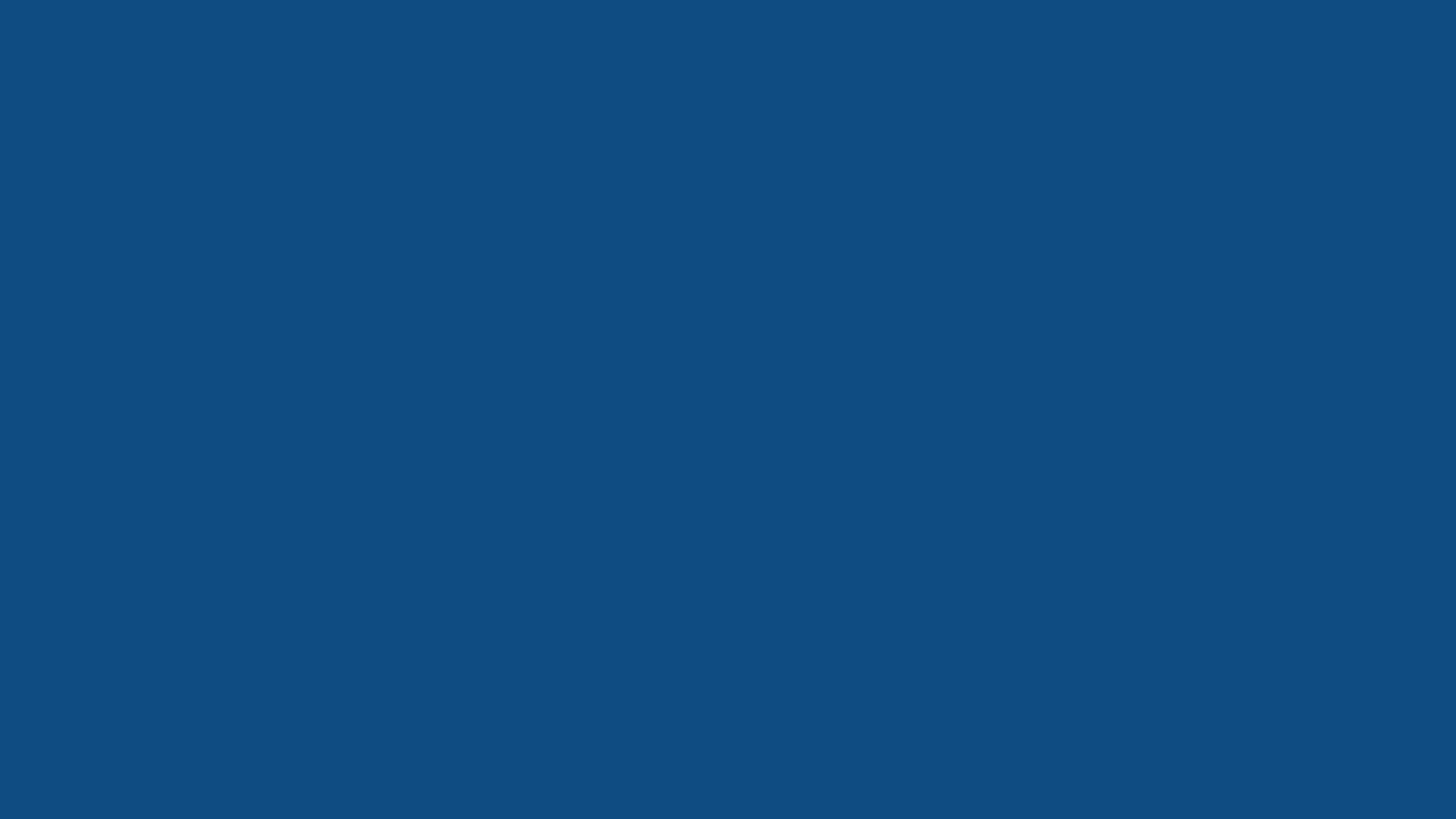 Solid classic blue background, hex #0F4C81, 1920x1080 HD wallpaper