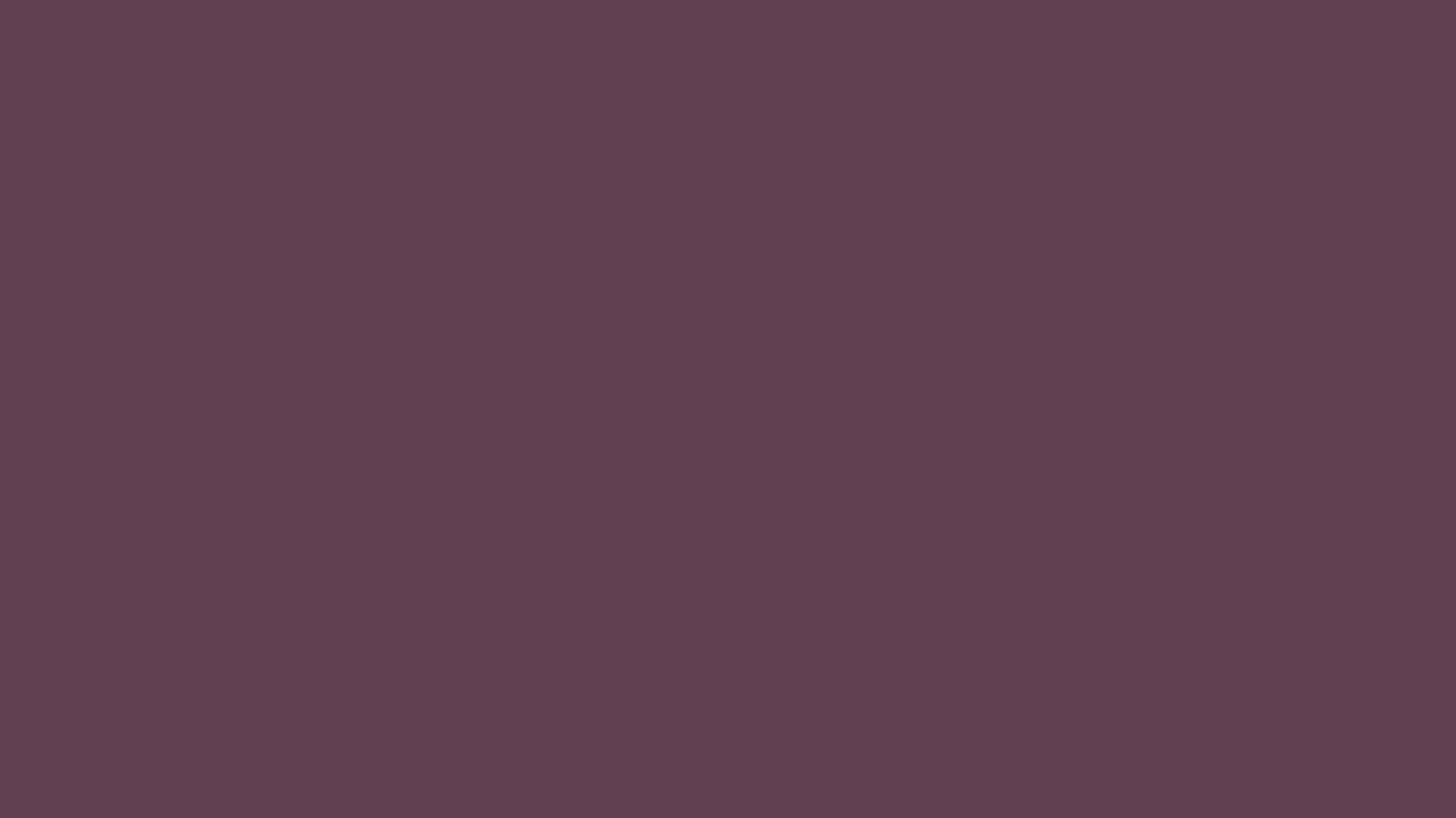 Solid eggplant background, hex #614051, 1920x1080 HD wallpaper