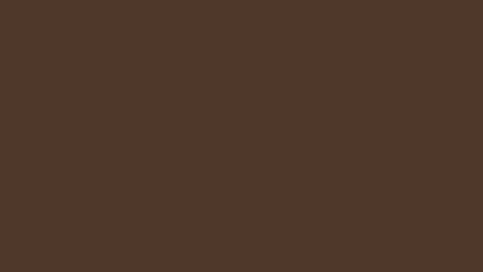 Solid espresso background, hex #4E3629, 1920x1080 HD wallpaper