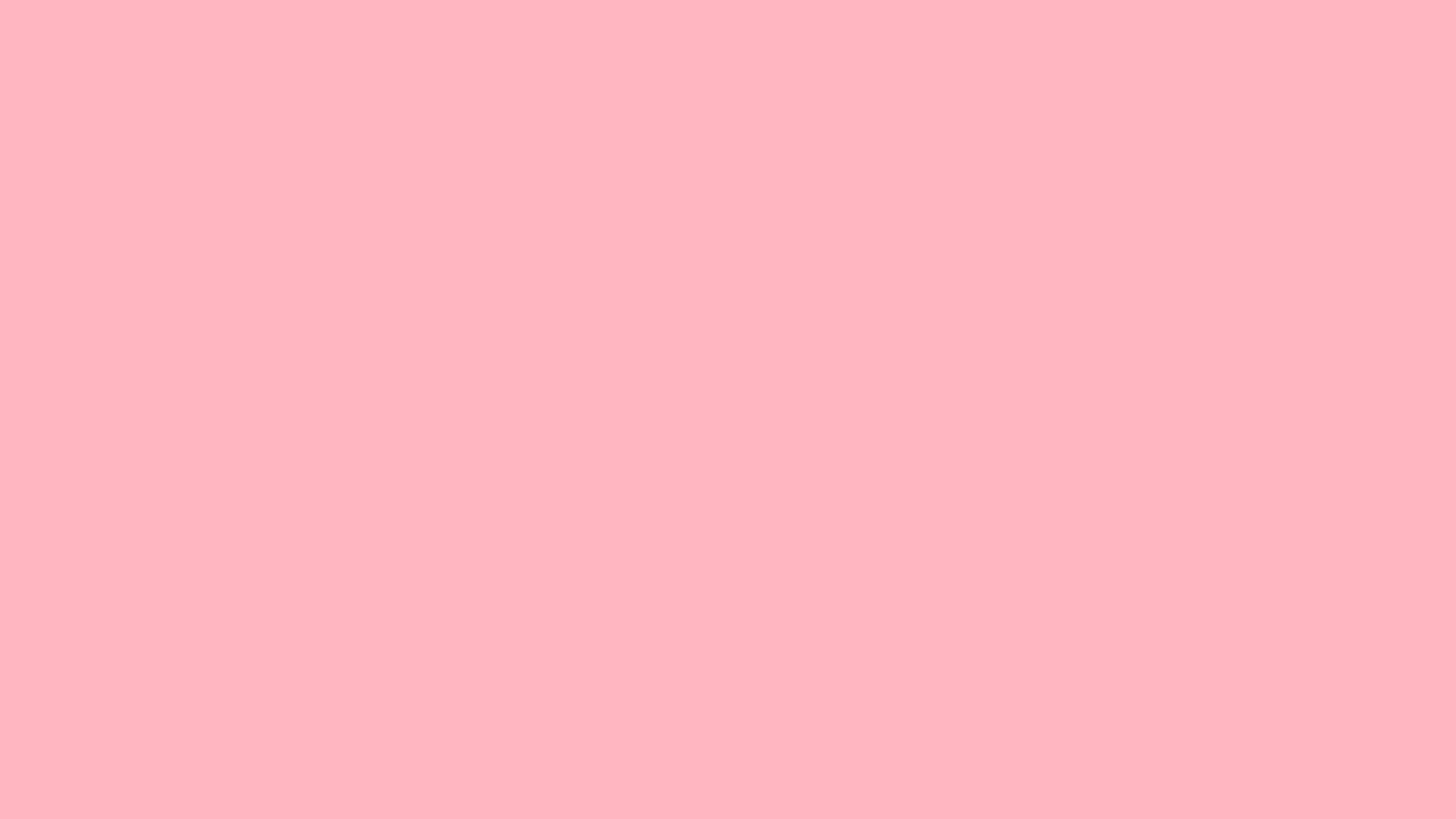 Solid light pink background 2560x1440, hex #FFB6C1