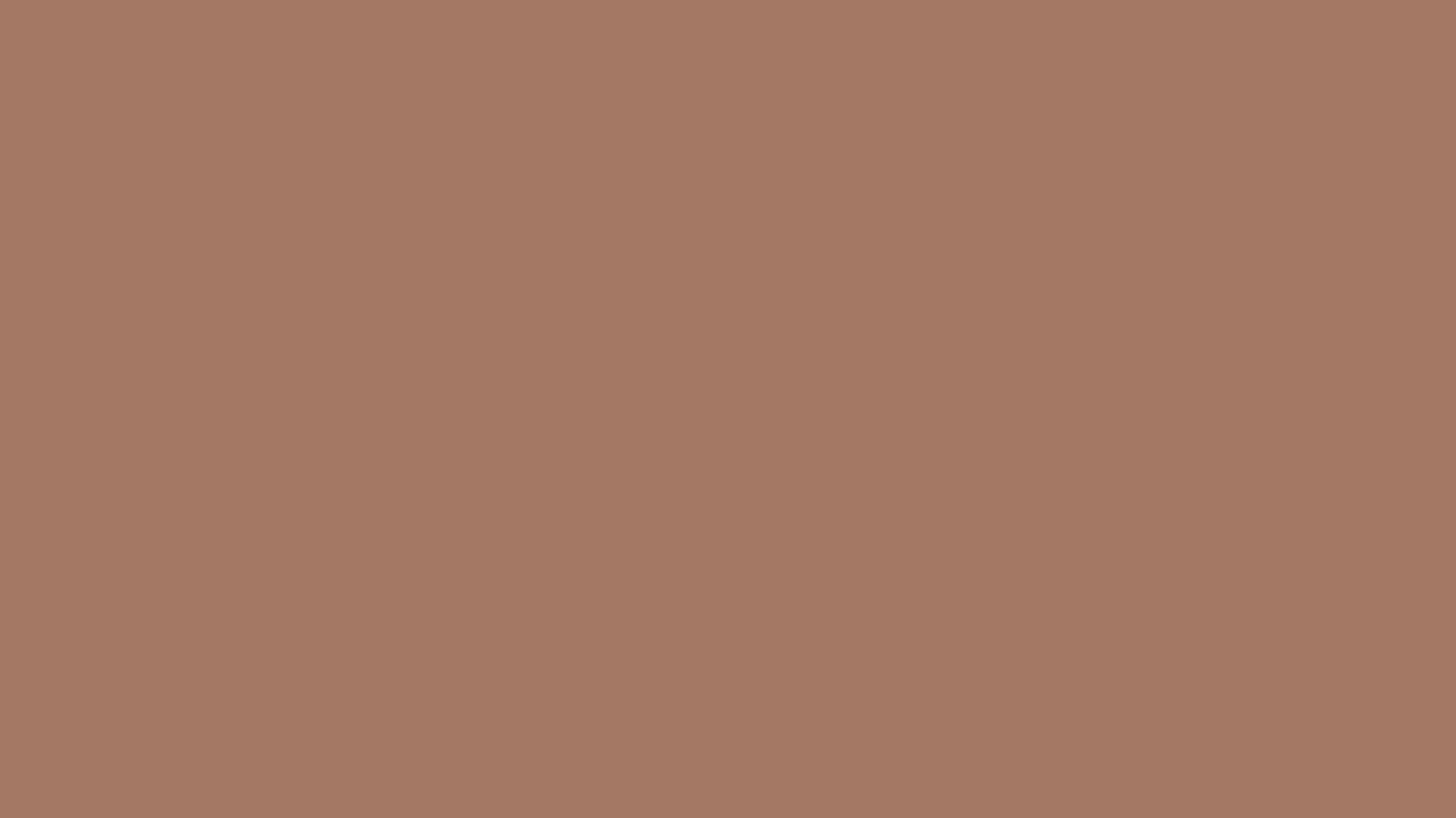 Solid mocha mousse background, hex #A47864, 1920x1080 HD wallpaper