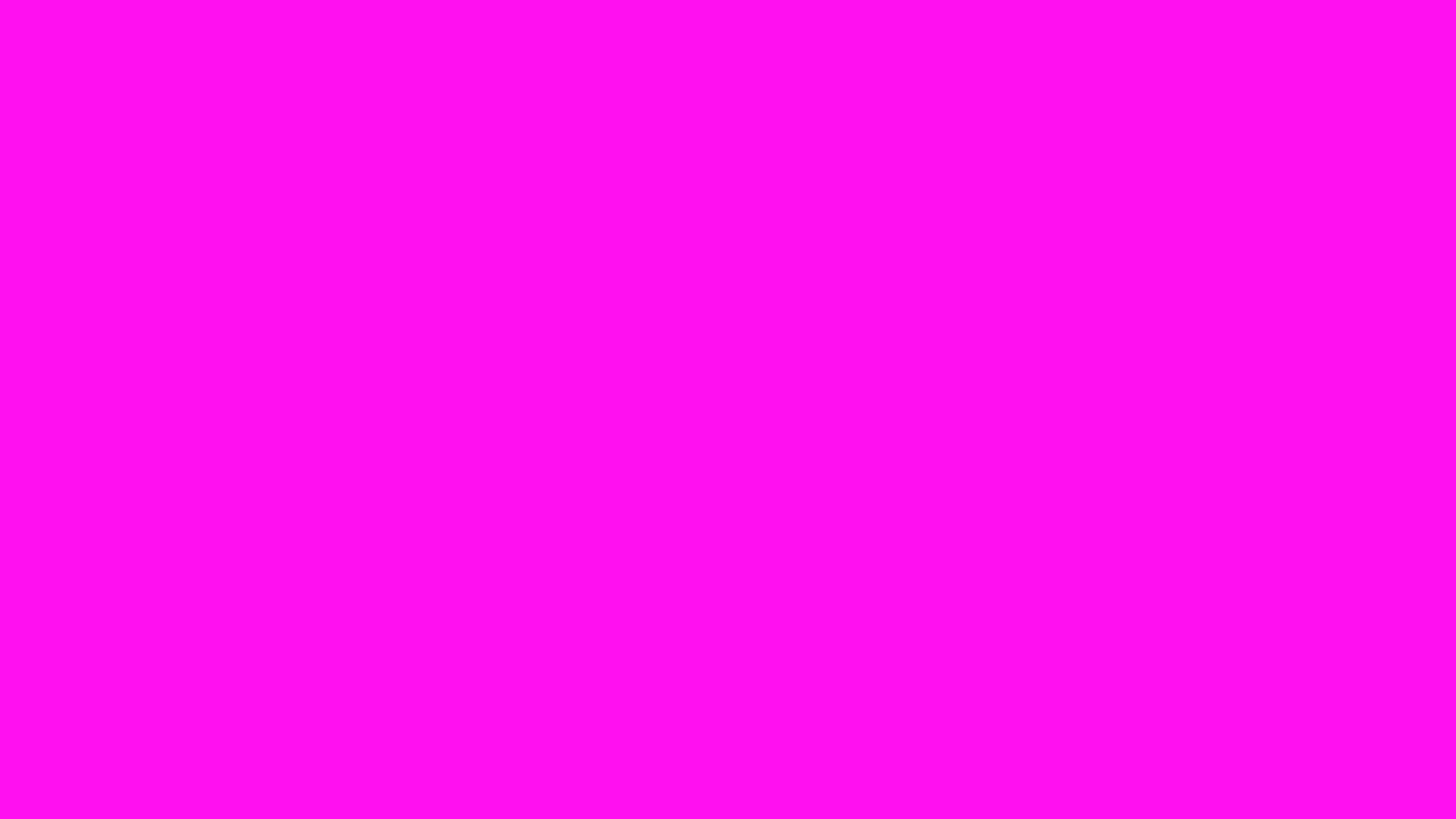 Solid neon pink background, hex #FF10F0, 1920x1080 HD wallpaper