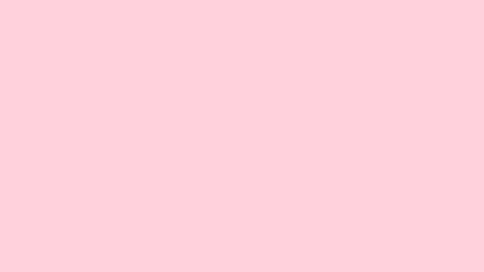Solid pastel pink background, hex #FFD1DC, 1920x1080 HD wallpaper