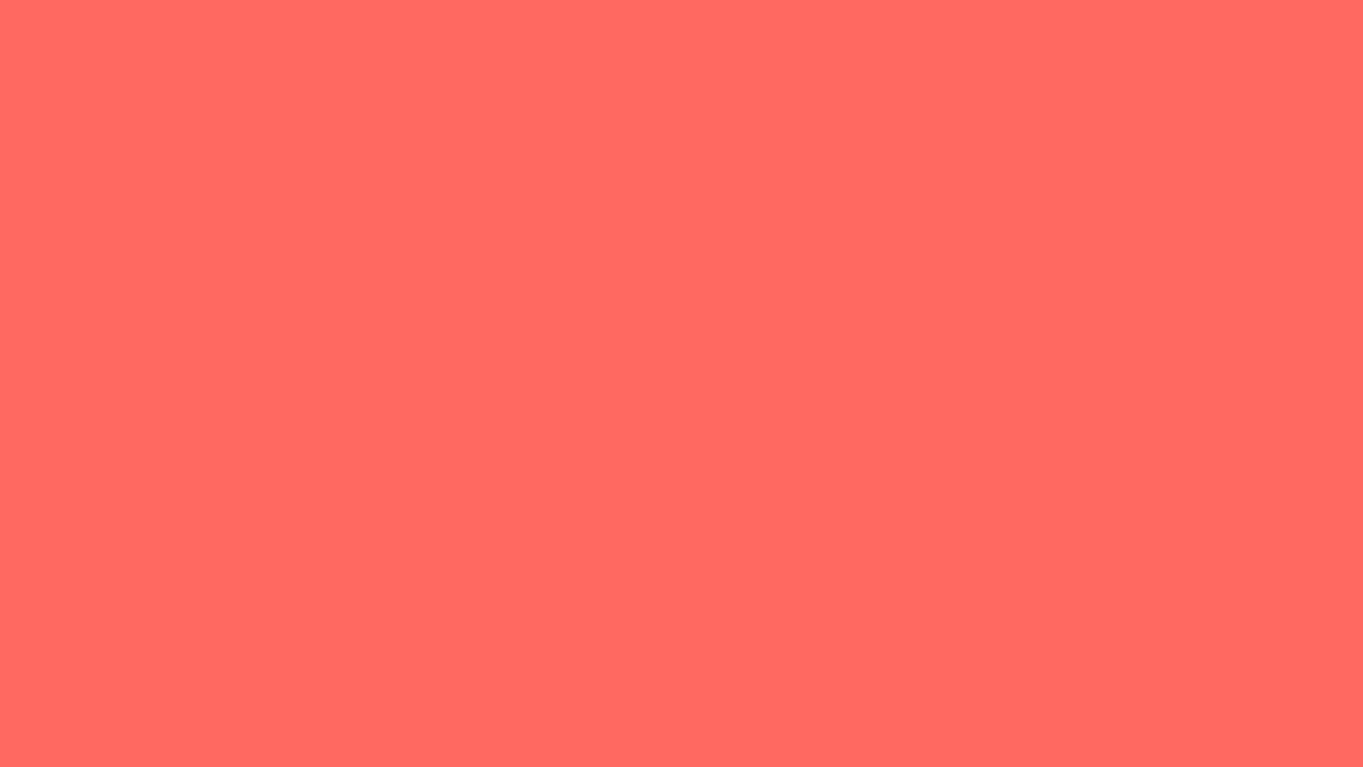 Solid pastel red background, hex #FF6961, 1920x1080 HD wallpaper
