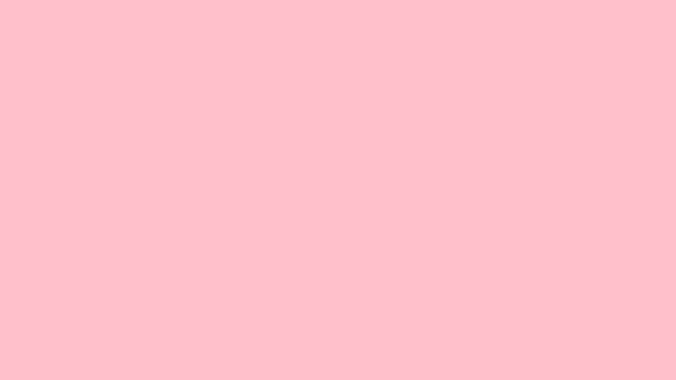 Solid pink background 2560x1440, hex #FFC0CB
