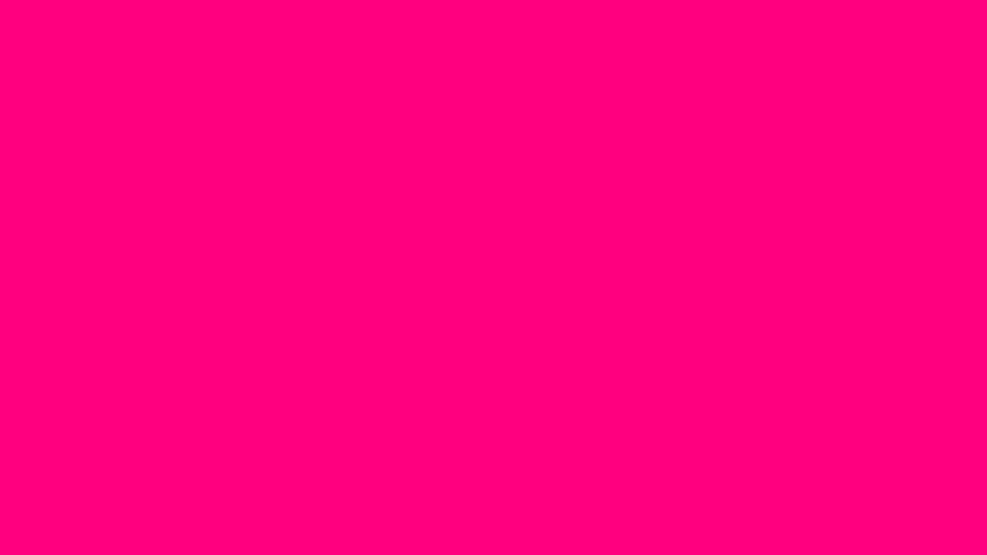 Solid rose background, hex #FF007F, 1920x1080 HD wallpaper