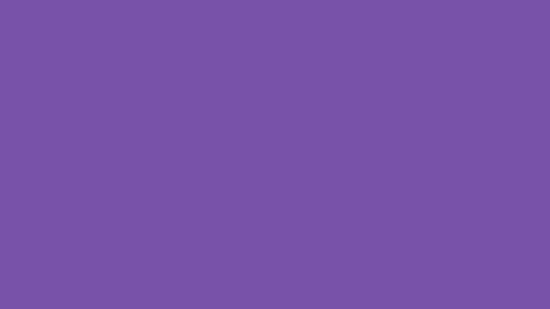 Solid royal purple background, hex #7851A9, 1920x1080 HD wallpaper