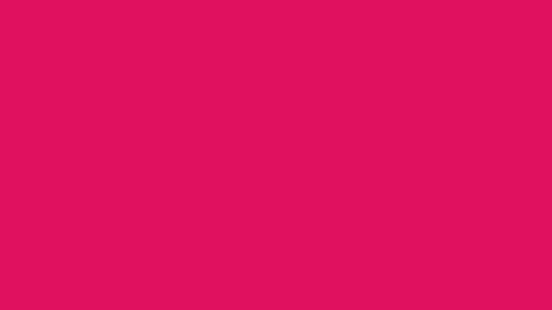 Solid ruby background, hex #E0115F, 1920x1080 HD wallpaper