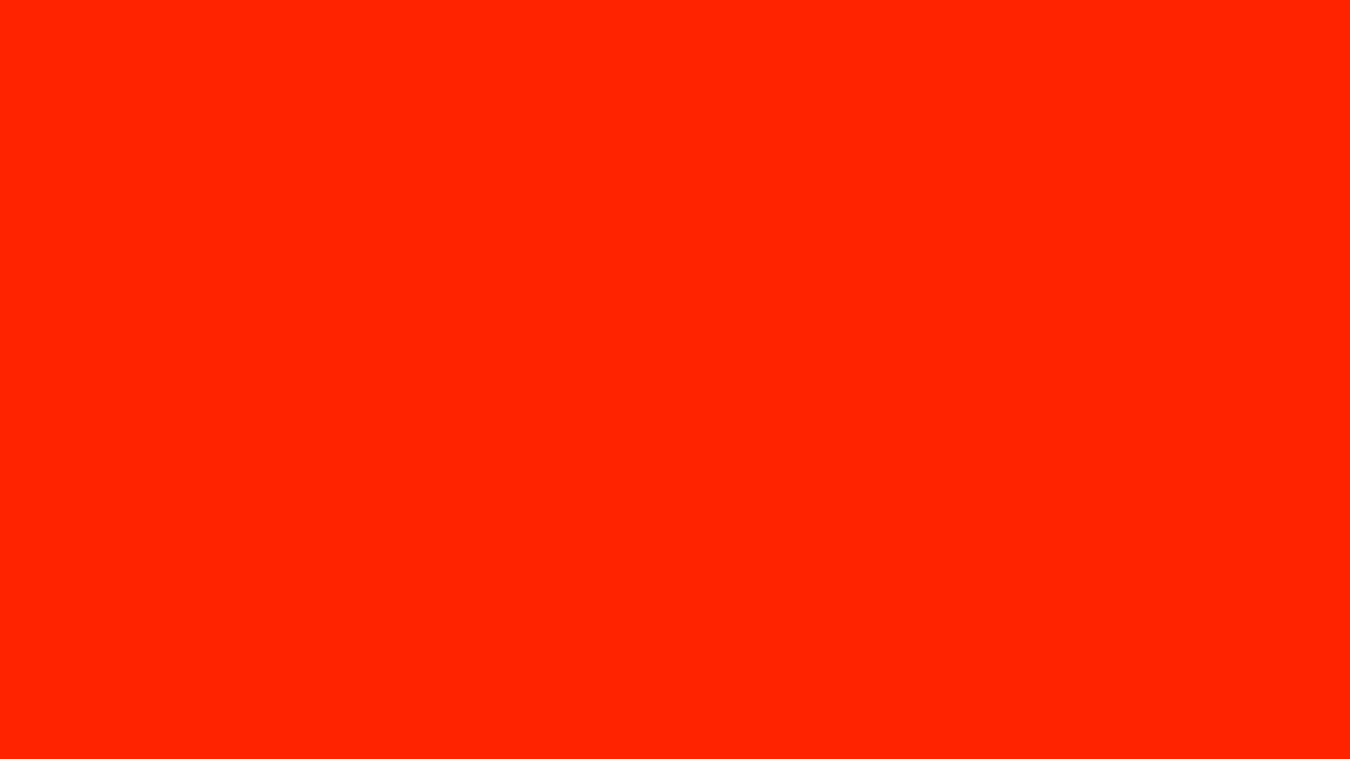 Solid scarlet background, hex #FF2400, 1920x1080 HD wallpaper