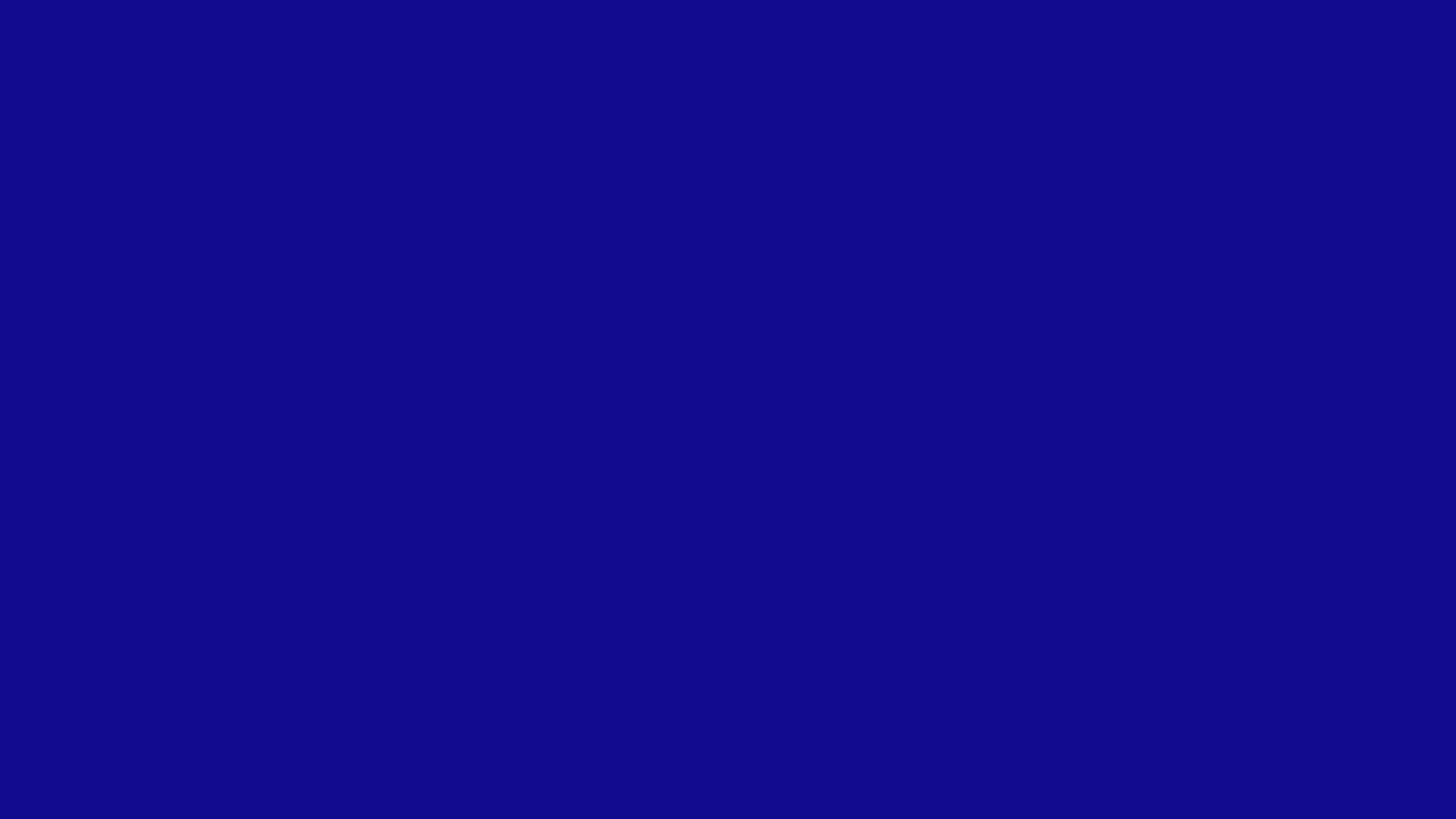 Solid ultramarine background, hex #120A8F, 1920x1080 HD wallpaper