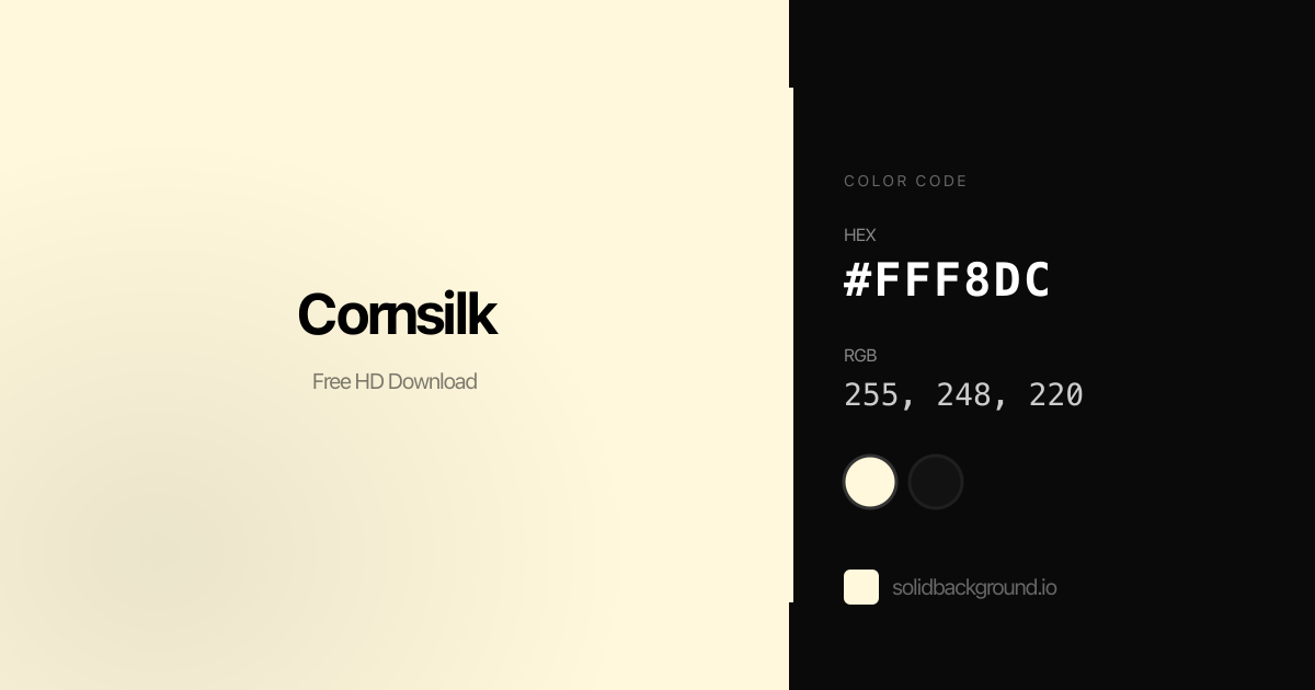 Fff8dc Solid Cornsilk Background #FFF8DC - Free Download