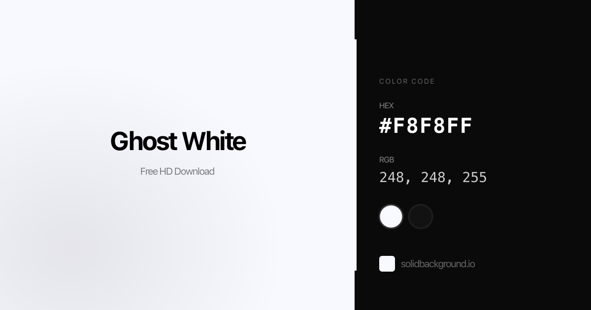 Ghost White Code Solid Ghost White Background #F8F8FF - Free Download