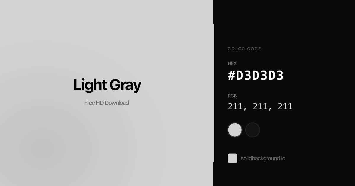 Light Grey Color Html Code Solid Light Gray Background #D3D3D3 - Free Download