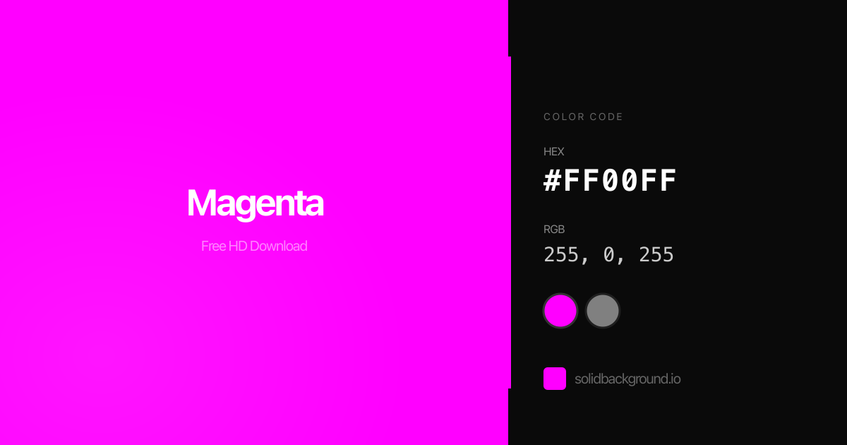Solid Magenta Background #FF00FF - Free Download